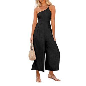 One Shoulder Wide Leg Jumpsuit S *NWT*